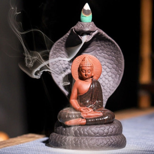 snake incense burner